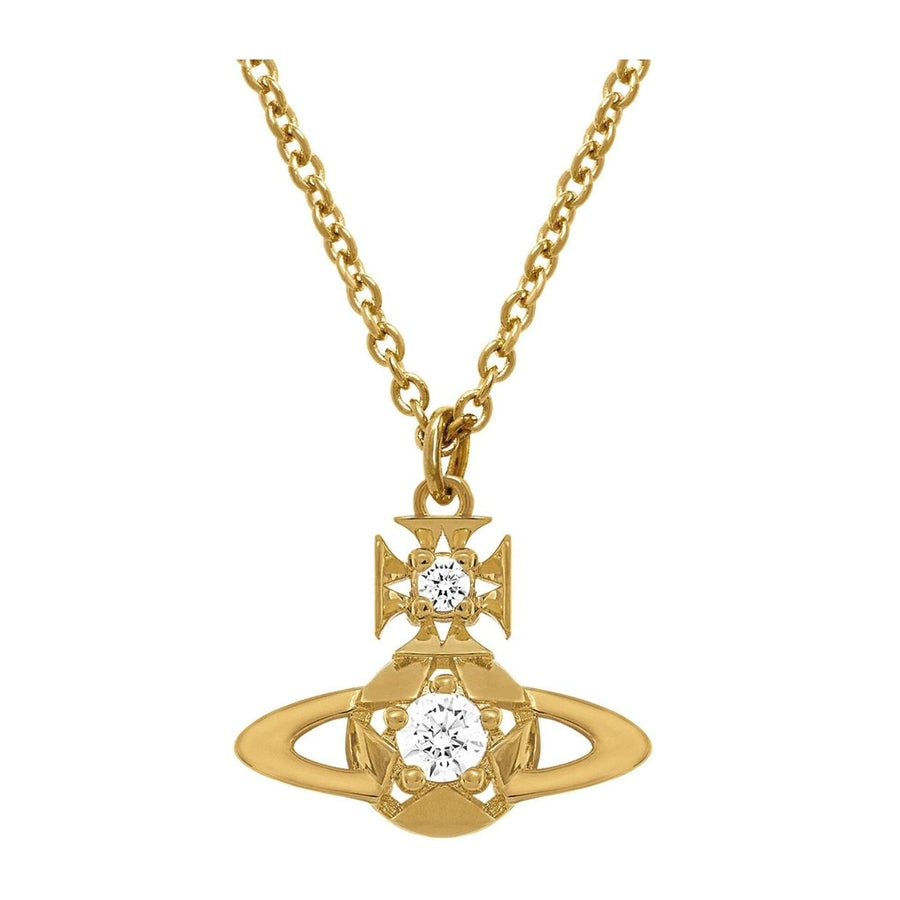 Vivienne Westwood Lee Orb Gold White Pendant