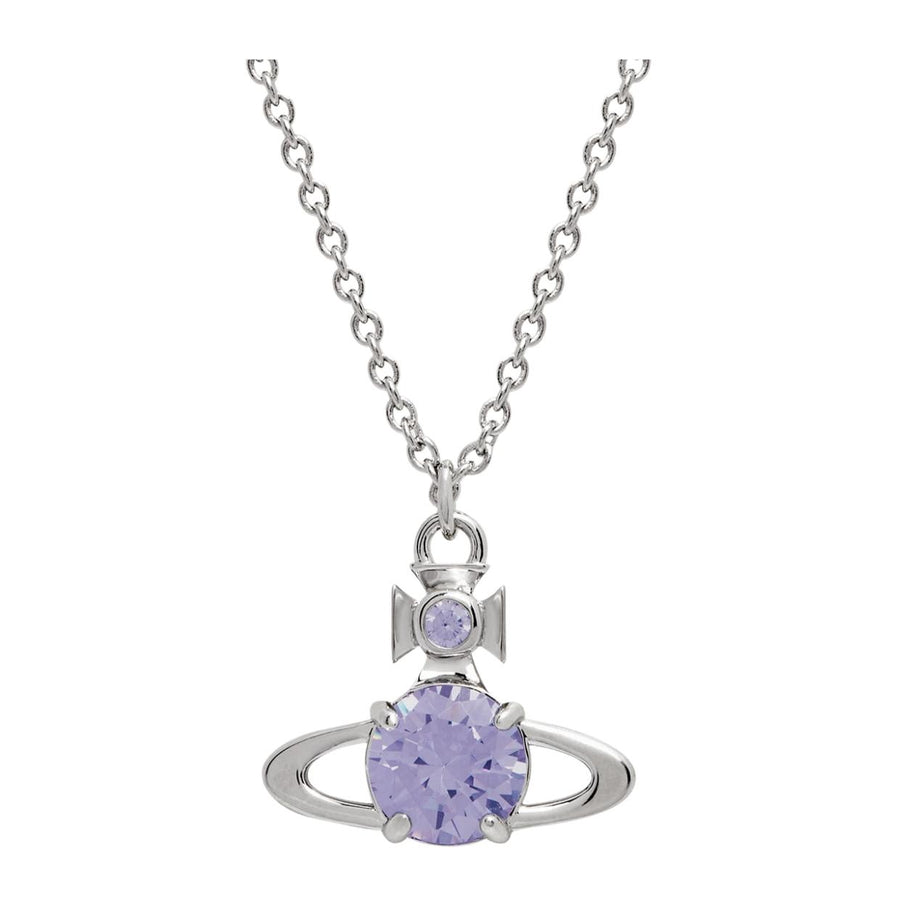 Vivienne Westwood Platinum Light Lavender Reina Large Pendant