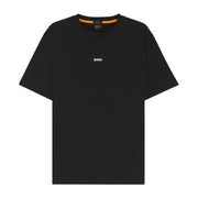 BOSS Contrast Logo Relaxed Fit Black TChup T-Shirt