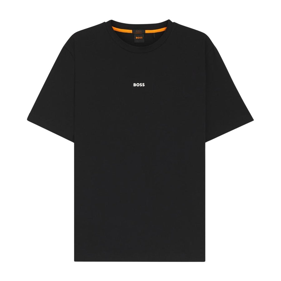 BOSS Contrast Logo Relaxed Fit Black TChup T-Shirt