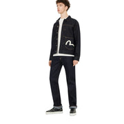 EVISU Seagull Print Relax Fit Indigo Denim Jacket