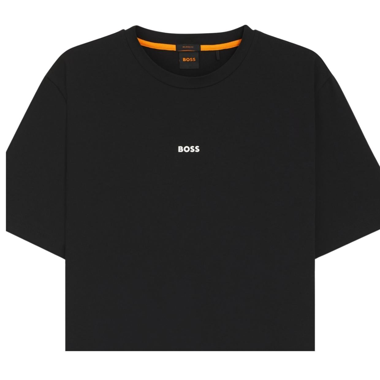 BOSS Contrast Logo Relaxed Fit Black TChup T-Shirt