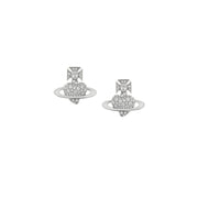 Vivienne Westwood Platinum White Agnatha Earrings