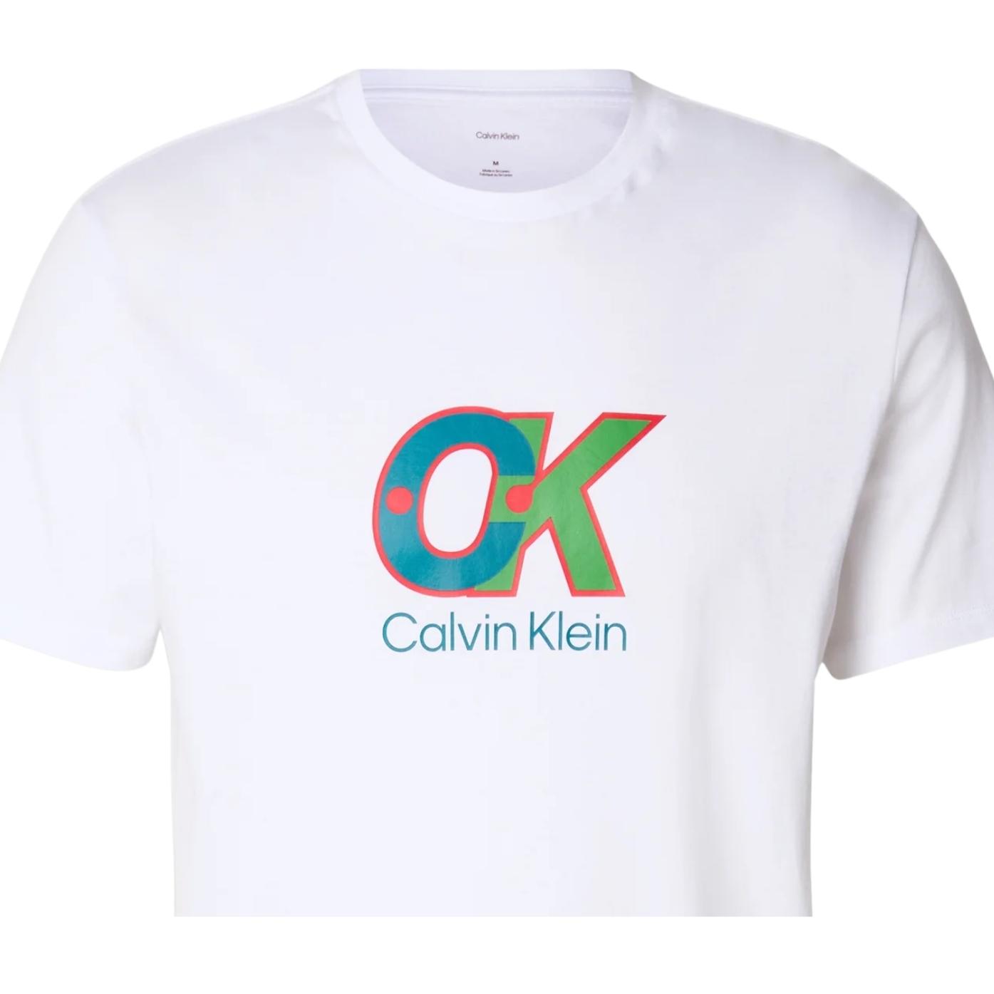 Calvin Klein Dot Graphic Logo White T-Shirt