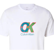 Calvin Klein Dot Graphic Logo White T-Shirt