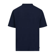 Aquascutum Active Club Check Piping Navy T-Shirt