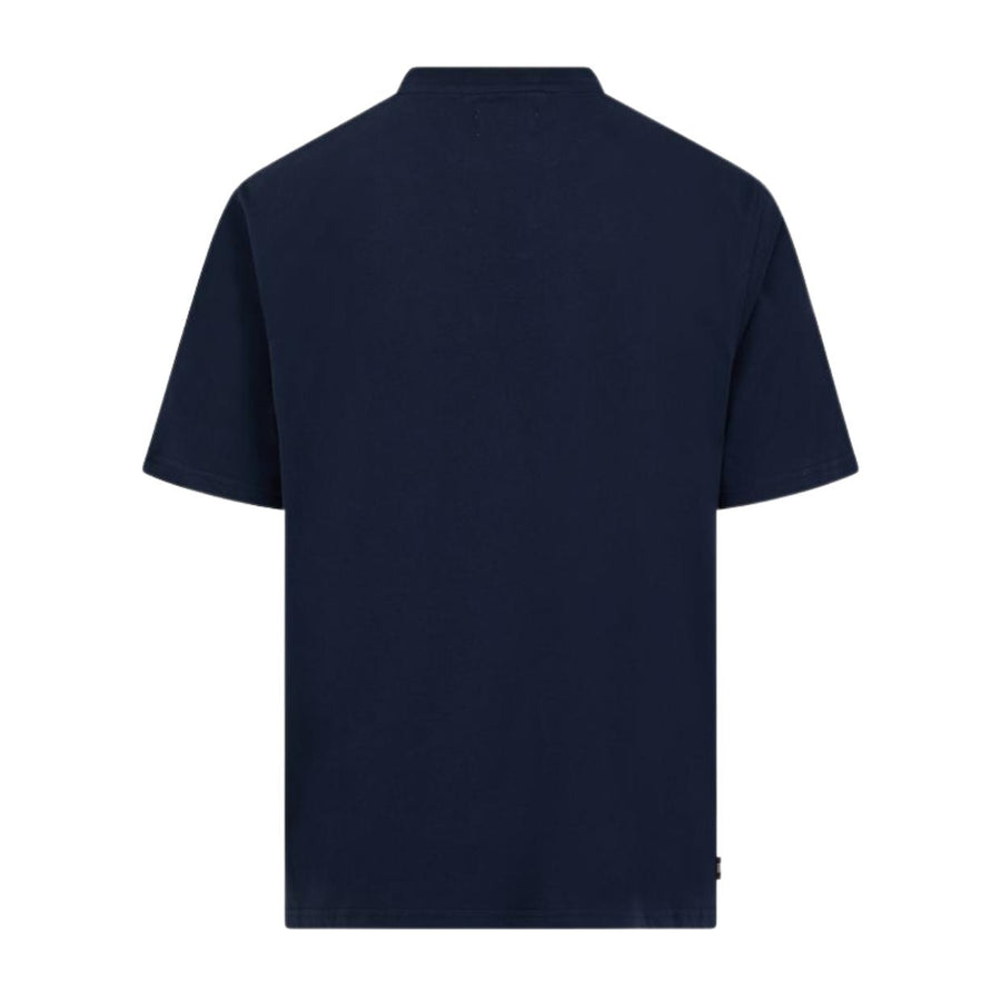 Aquascutum Active Club Check Piping Navy T-Shirt
