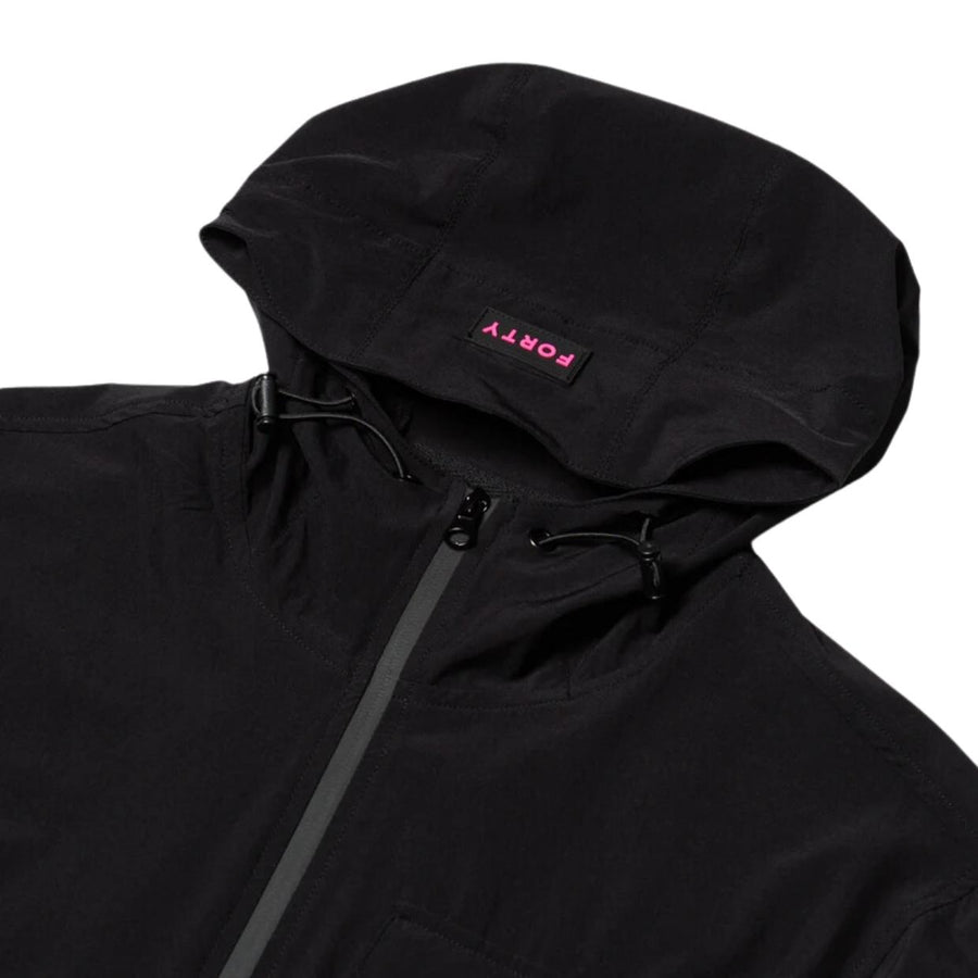 Forty Callan Tech Hooded Pop Black/Pink Overshirt