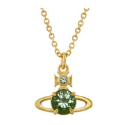Vivienne Westwood Gold-Tone Green Reina Large Pendant
