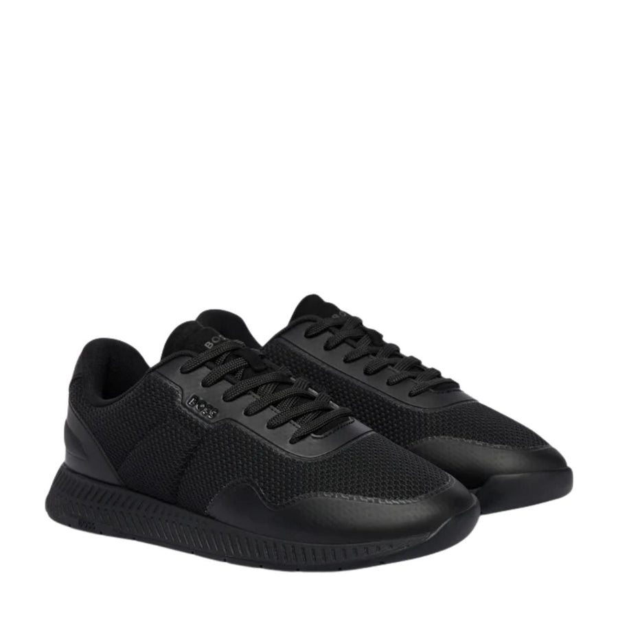 BOSS Titanium EVO Mesh Black Trainer