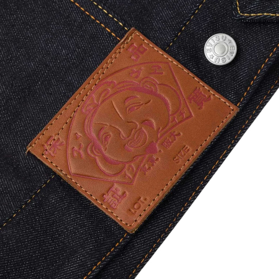 EVISU Seagull Print Relax Fit Indigo Denim Jacket