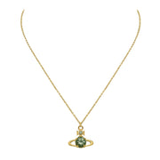 Vivienne Westwood Gold-Tone Green Reina Large Pendant