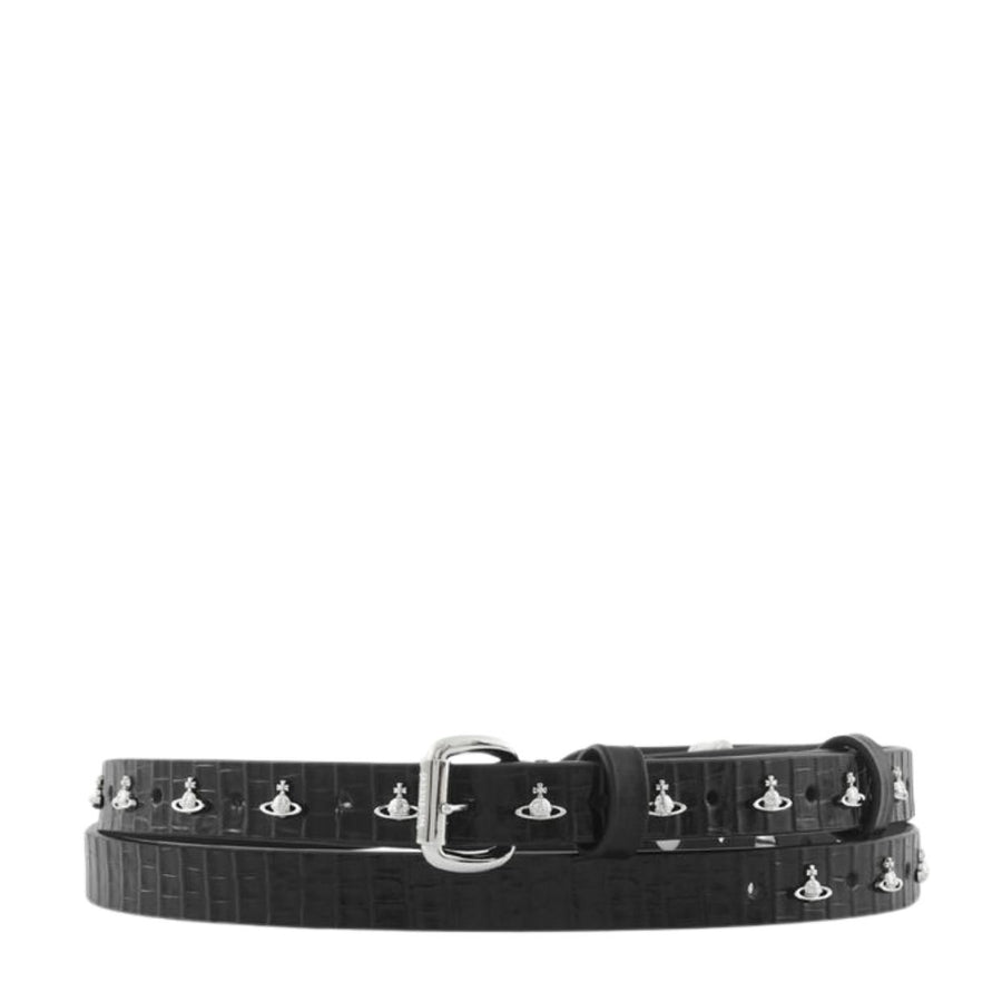 Vivienne Westwood Mini Alex Orb Stud Black Belt
