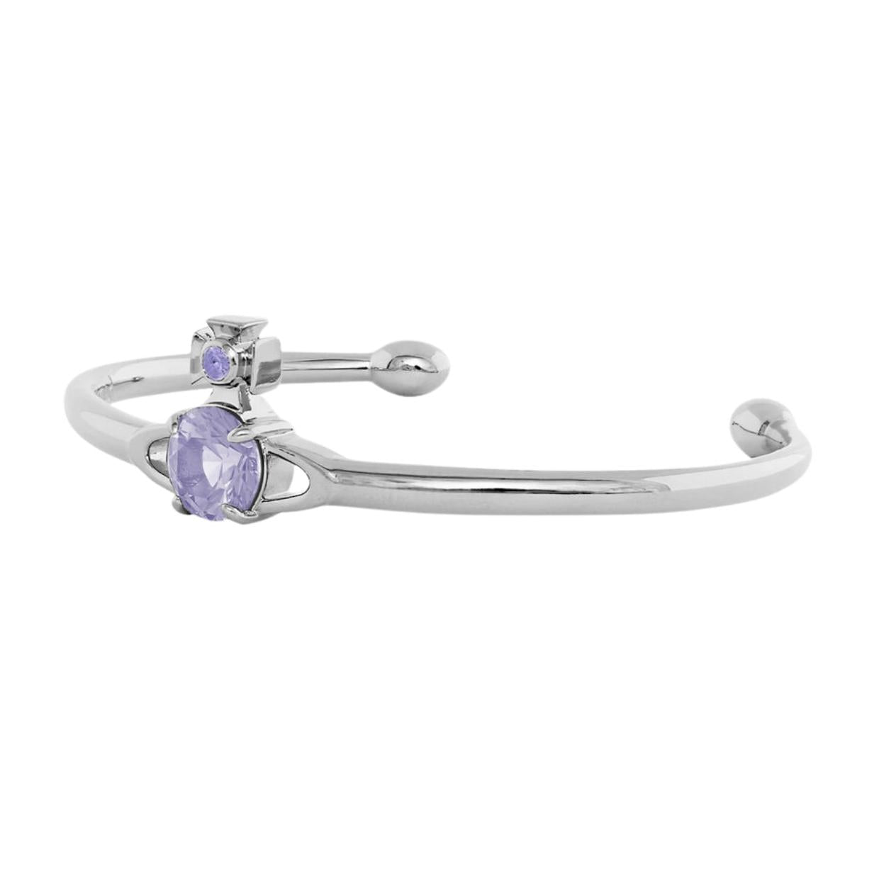 Vivienne Westwood Platinum Light Lavender Reina Large Bangle