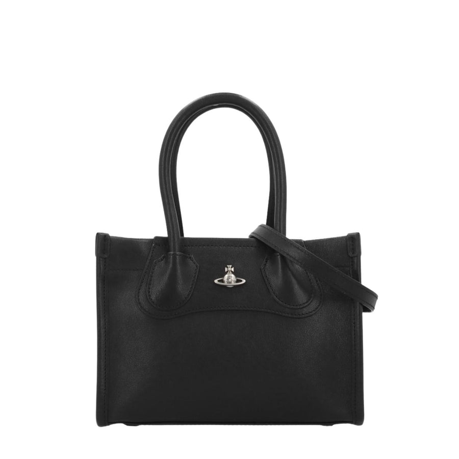 Vivienne Westwood Black Troy Small Tote Bag