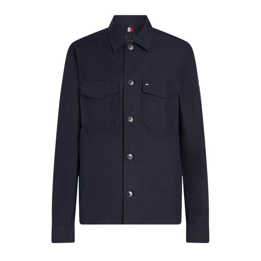 Tommy Hilfiger Cotton Nylon Navy Overshirt