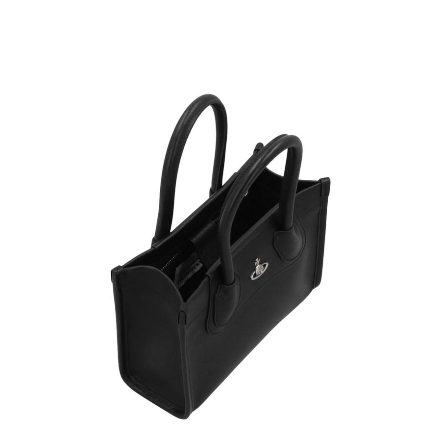 Vivienne Westwood Black Troy Small Tote Bag