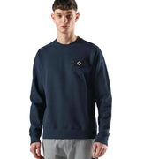 MA.STRUM Badge Ink Navy Neo Crew Sweatshirt