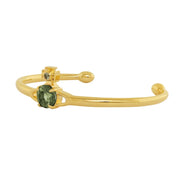 Vivienne Westwood Gold-Tone Green Reina Large Bangle