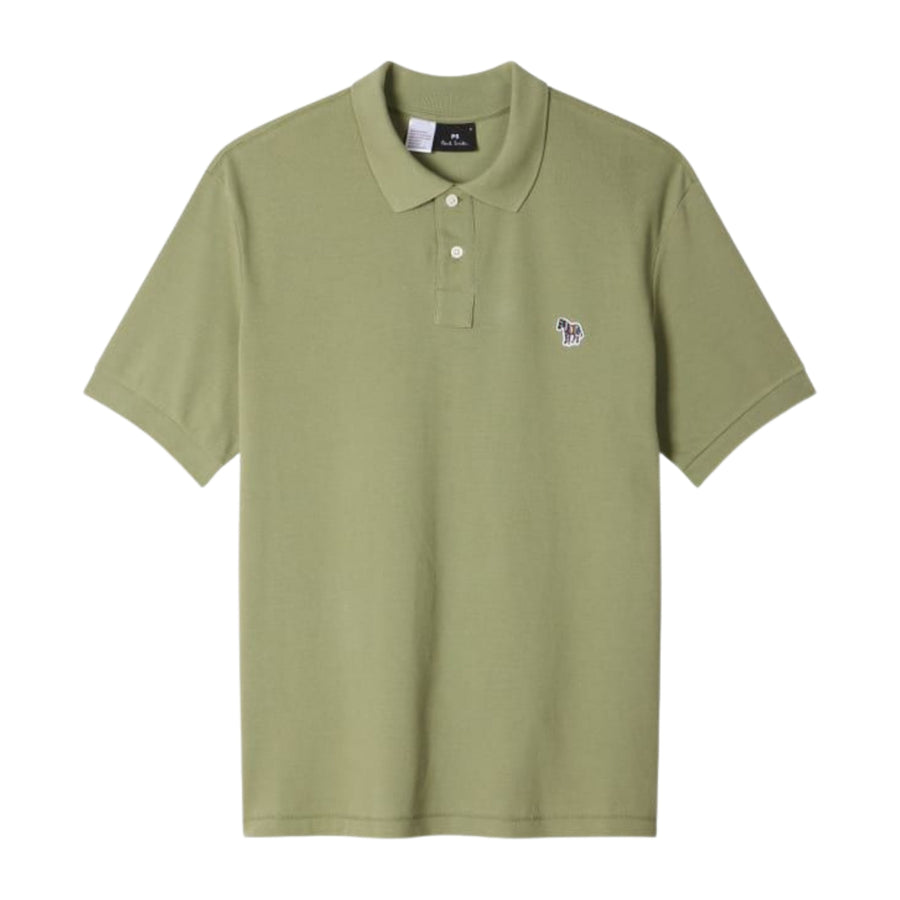 Paul Smith Organic Cotton Zebra Green Polo Shirt