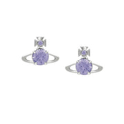 Vivienne Westwood Platinum Light Lavender Reina Large Earrings