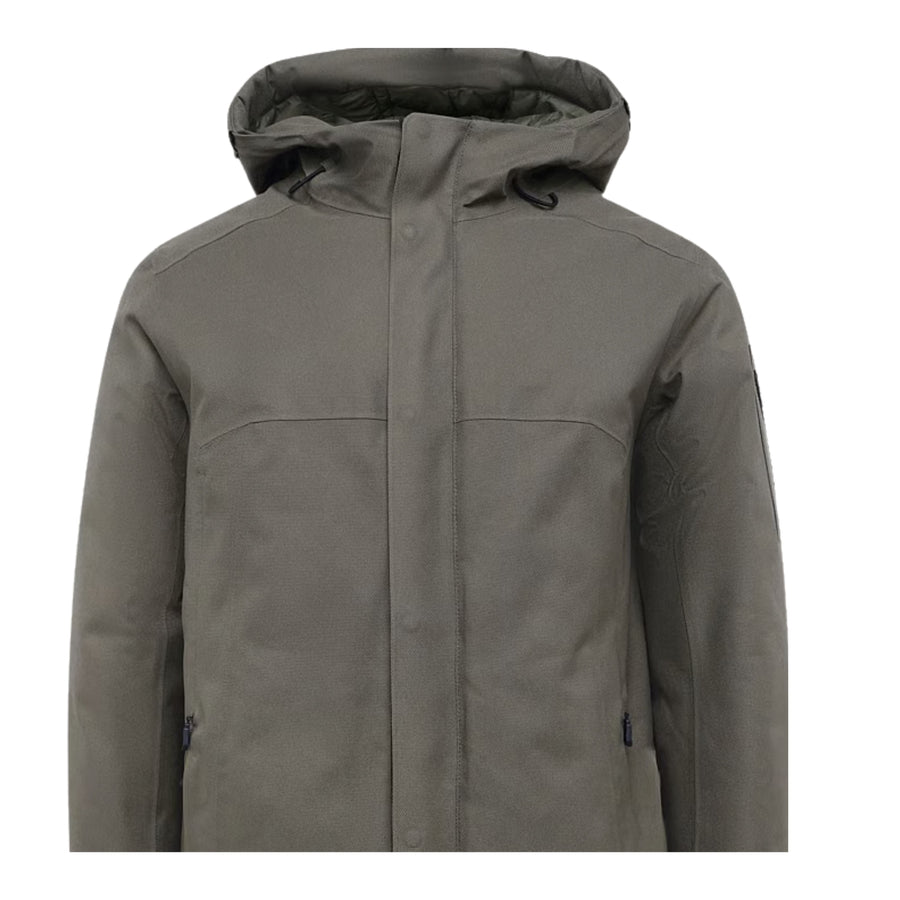 BOSS Regular Fit OW Hexatech Open Green Parka Jacket