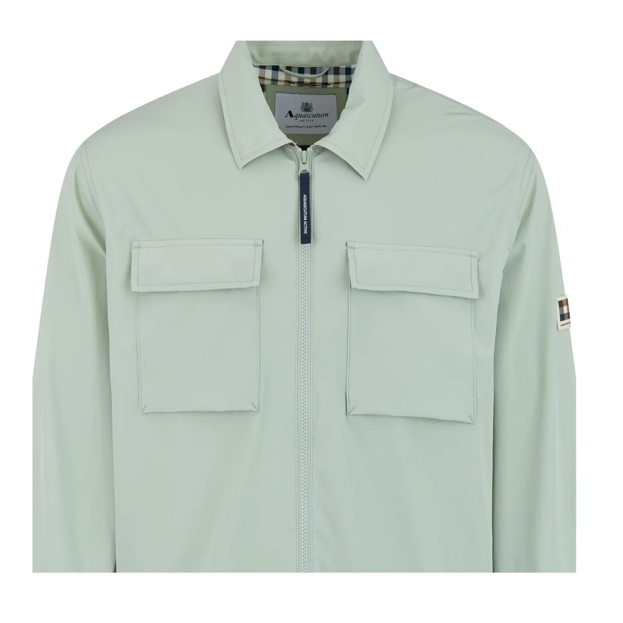 Aquascutum Active Shell SP Sage Green Overshirt