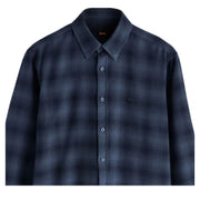 BOSS Rickert Regular Fit Check Button Down Blue Shirt