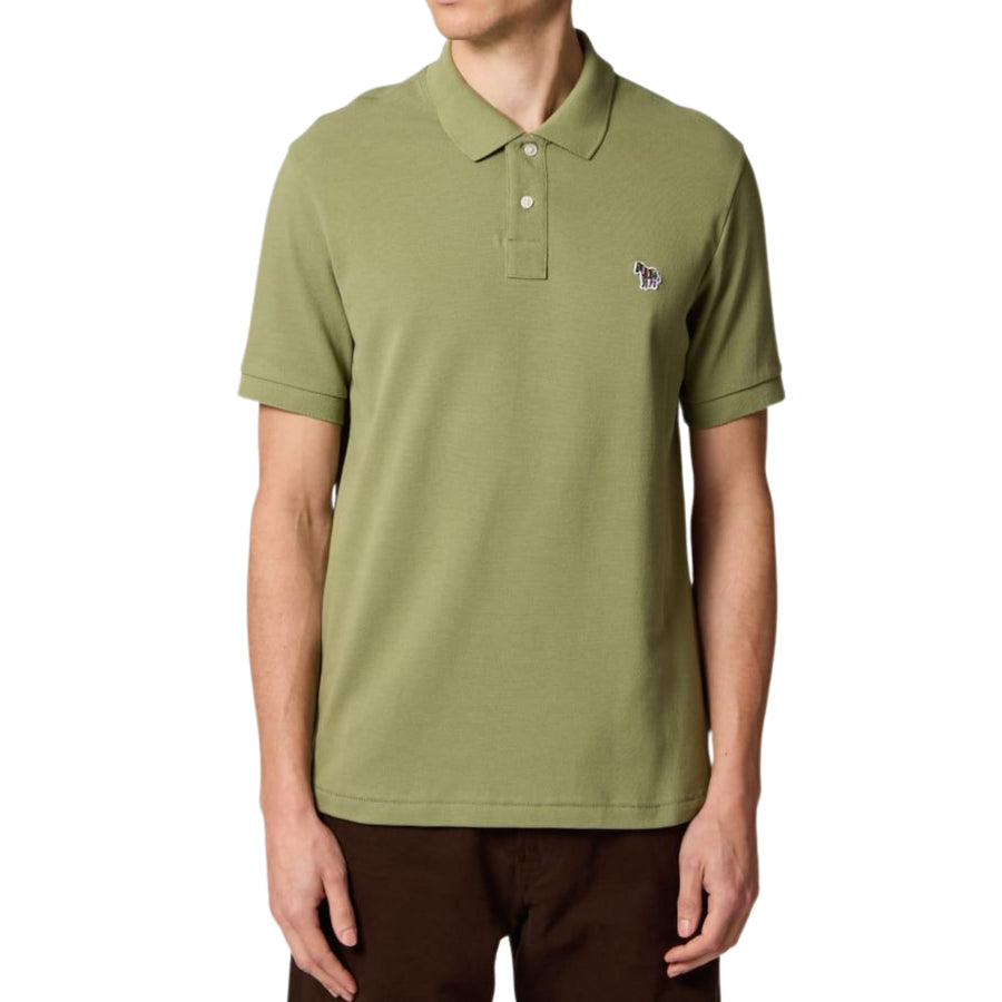Paul Smith Organic Cotton Zebra Green Polo Shirt