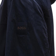 BOSS Regular Fit Water-Repellent Navy Windbreaker