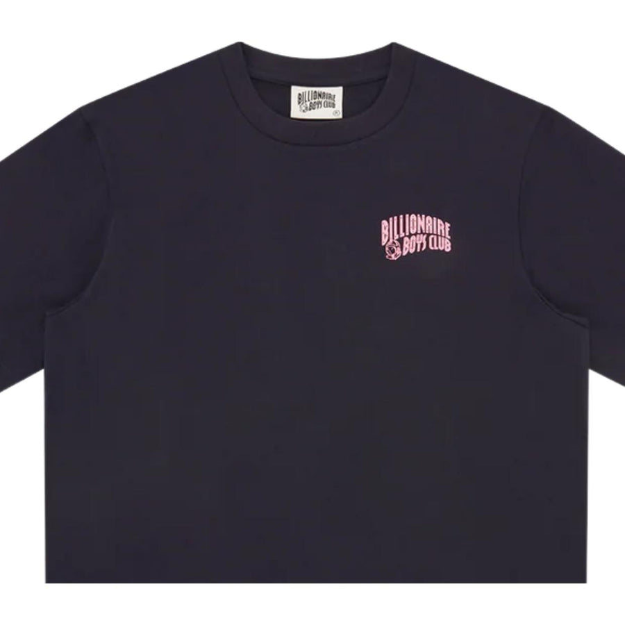 Billionaire Boys Club Small Arch Logo Navy/Pink T-Shirt