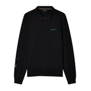 Paul Smith Regular Fit Long Sleeve Black Polo Shirt