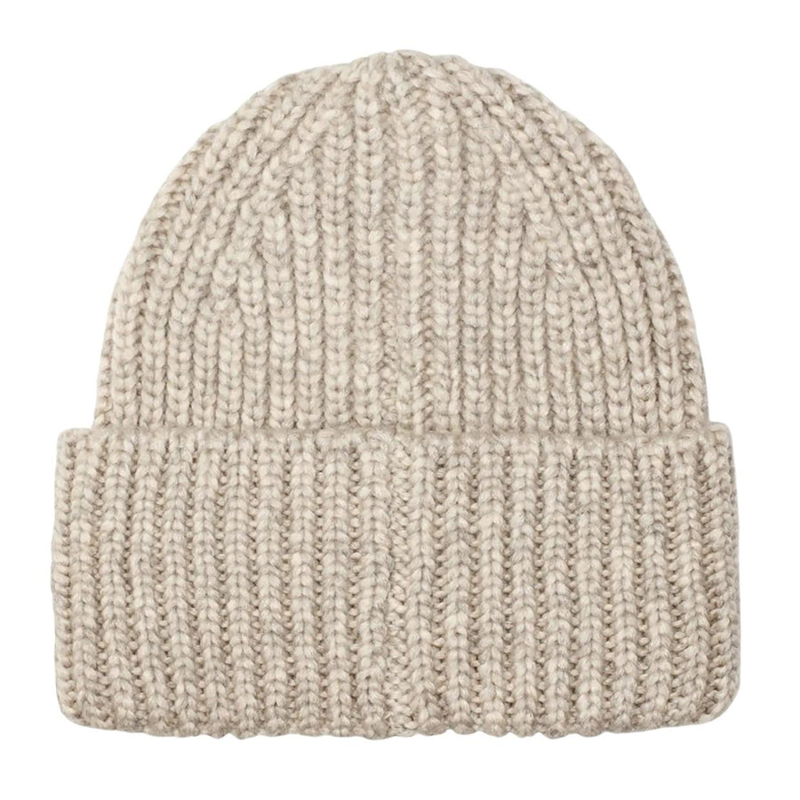 UGG Chunky Rib Logo Light Grey Beanie