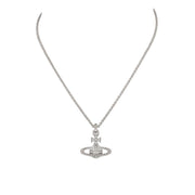Vivienne Westwood Rhodium Crystal Mayfair Bas Relief Pendent