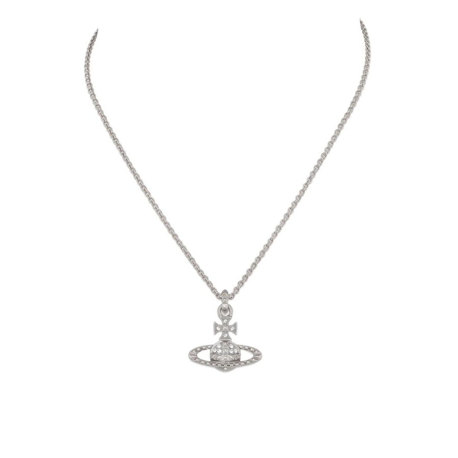 Vivienne Westwood Rhodium Crystal Mayfair Bas Relief Pendent