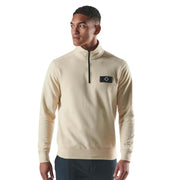 MA.STRUM Badge Neo Half Zip Cream Sweatshirt