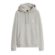 BOSS Logo Patch Wetalk Cotton Terry Light Grey Hoodie