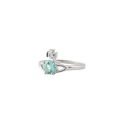 Vivienne Westwood Platinum Light Turquoise Reina Petite Ring