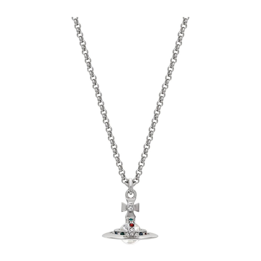 Vivienne Westwood Platinum New Petite Orb Pendent