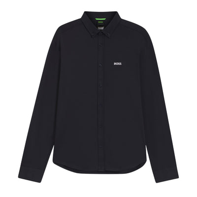 BOSS Embroidered Logo Motion Regular Fit Dark Blue Shirt