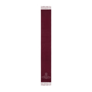 Vivienne Westwood Reversible Logo Soft Wool Bordeaux Scarf