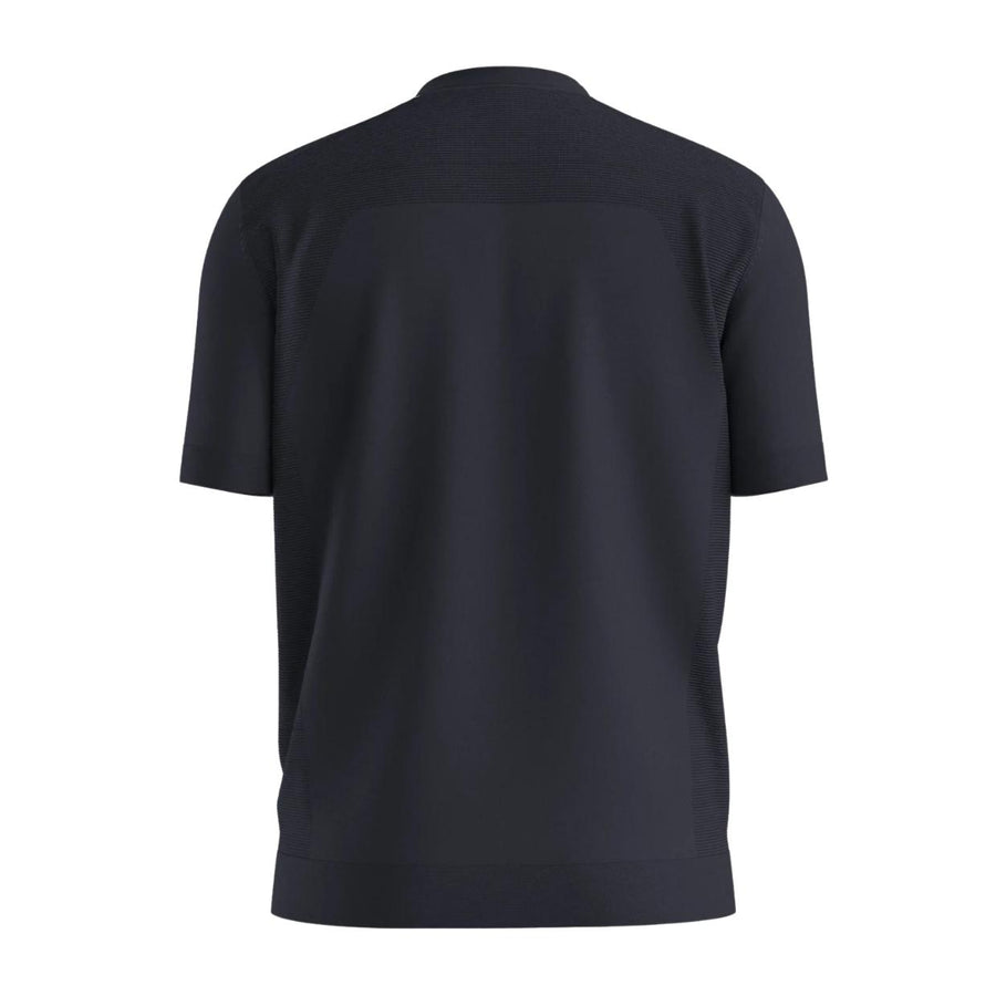 BOSS Regular Fit Navy Momentum Lite Knit T-Shirt