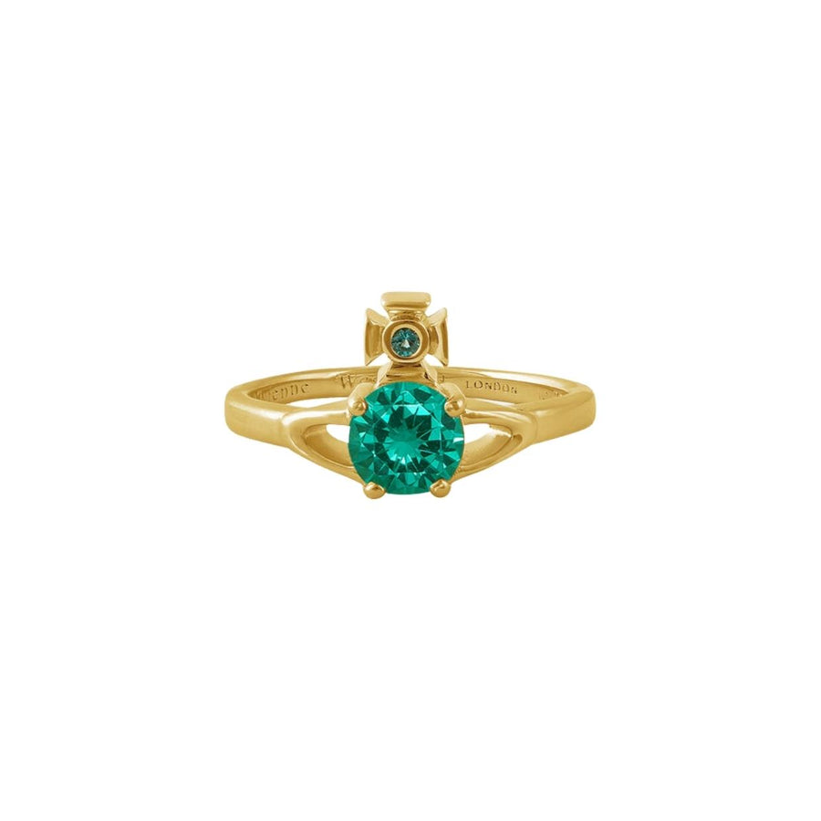 Vivienne Westwood Gold-Tone Turquoise Reina Petite Ring