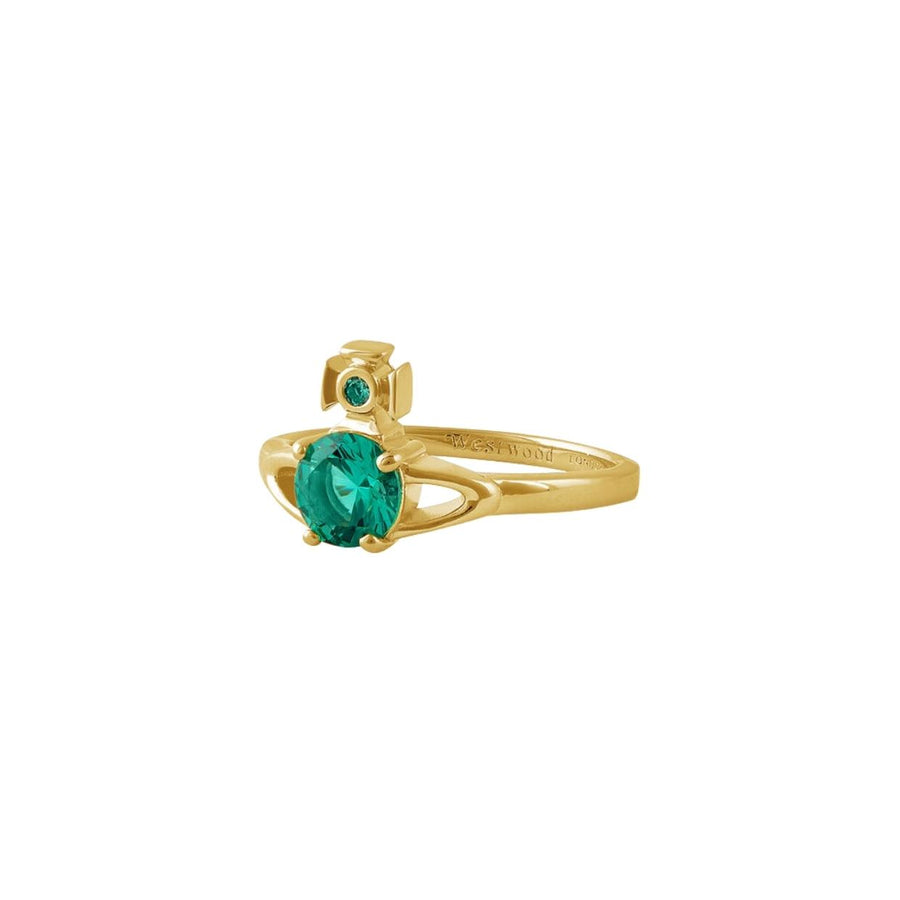 Vivienne Westwood Gold-Tone Turquoise Reina Petite Ring