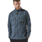 MA.STRUM Aerial Funnel Neck Ink Navy Overshirt