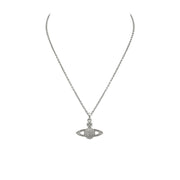 Vivienne Westwood Platinum Crystal Mini Bas Relief Pendent