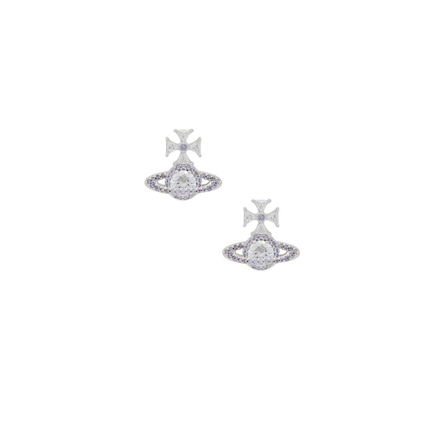 Vivienne Westwood Platinum Light Lavender Mila Earrings