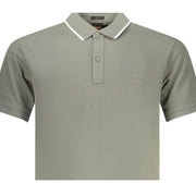 BOSS Slim Fit Passertip Grey Polo Shirt