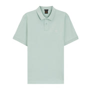 BOSS Logo Patch Slim Fit Passenger Light Green Polo Shirt