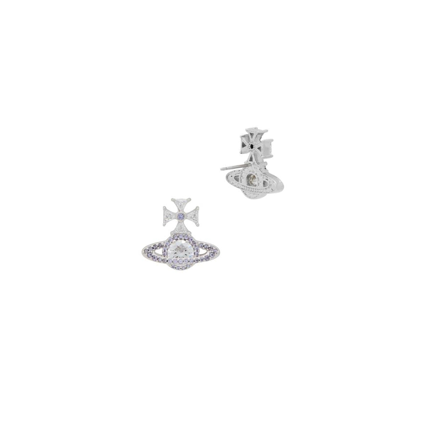 Vivienne Westwood Platinum Light Lavender Mila Earrings